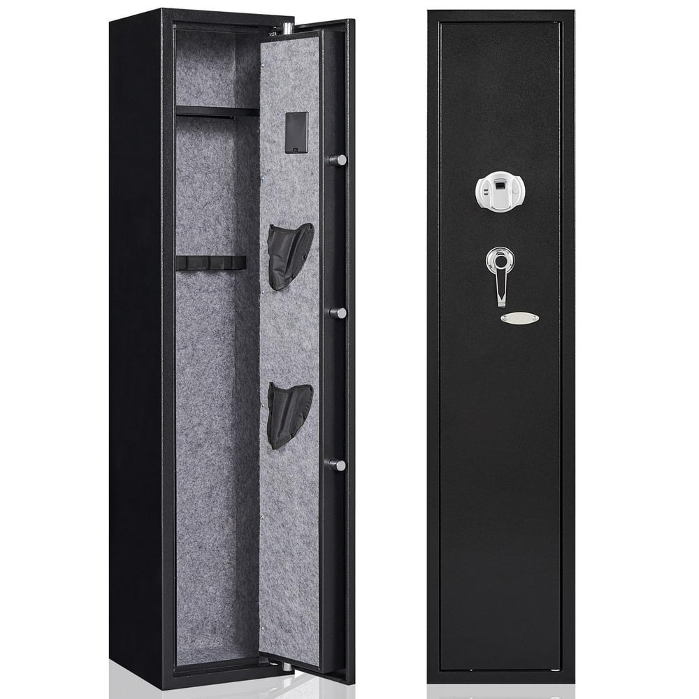 Steel Gun Safe for Rifles and Pistols, Digital Keypad Quick Access ...