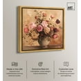 thumbnail image 2 of Burgundy Flower Afternoon Canvas Floral Glam Art by Art Remedy, Gold Frame, 30" x 30", 2 of 7