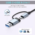 thumbnail image 6 of Multiport 8-IN-2 USB A & USB C Hub Type-C Docking Station Multiport Adapter USB 3.0 Fast Data Transfer SD TF Card Reader Type-C 3.5mm Audio Compatible With Desktop Laptop PC Game, 6 of 6