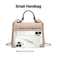 thumbnail image 5 of XB Womens Mini Satchel Crossbody Bag Faux Leather Shoulder Handbag Top Handle Tote with Chain Strap, 5 of 7