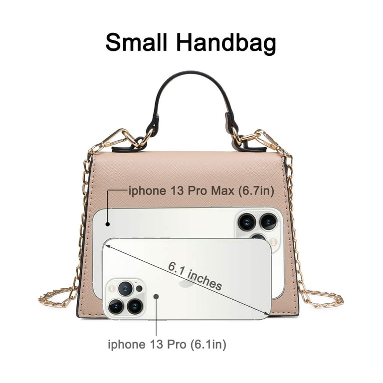 XB Womens Faux Leather Mini Satchel Crossbody Bag with