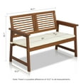 thumbnail image 4 of Furinno Tioman Outdoor Durable Hardwood Bench - Brown and Beige, 4 of 4