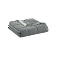 thumbnail image 4 of Madison Park Windom Full/Queen Microfiber Down Alternative Stain Resistant Blanket - Charcoal, 4 of 5