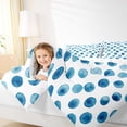 thumbnail image 4 of Manfei Watercolor Geometric Circle Full Size Comforter Sets,Ink Painting Art Bedding Comforter Set,Blue White Bedding Sets For Boys Girls,Microfiber Bedroom Decor Reversible,3pcs, 4 of 8