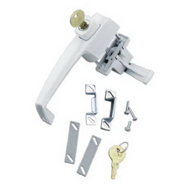 WRIGHT PRODUCTS VK333X3WH Keyed Push Button Latch, White