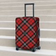 thumbnail image 5 of Scottish checkered black red plaid Luggage Cover, Suitcase Cover for Luggage Fits 18-32 Inch Luggage, Elastic Suitcase Protector(No Luggage), 5 of 5