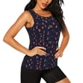 thumbnail image 2 of Fotbe Mushrooms3 Blusas Sin Mangas para Mujer – Estilo Casual, Corte Suelto, Slim-Fit, Cuello Redondo Deportivo, Tops de Verano para Gimnasio y Yoga-Small, 2 of 7