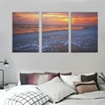 thumbnail image 3 of Nawypu Wall Art Paintings Sunrise frozen sea Beautiful winter landscape lake morning time Canvas Art Print wall Poster Artwork for living Room Bedroom Wall Decor and Home Decor 12''x16''X3 Panels, 3 of 4