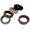 Dark color series, variant on Thin Seamless High Elastic Ponytail Hair Ties (A variety of Colors with 5 count Packing, No to Hair) (Dark color series)