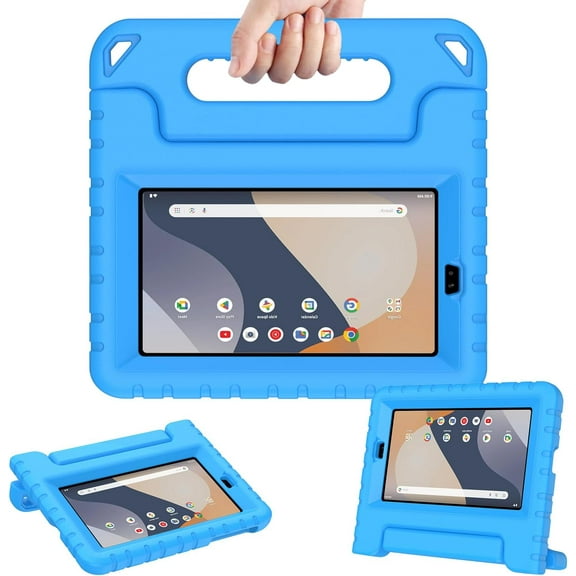 BMOUO Kids Case for onn. 7" Tablet, 32GB, (2024 Model) (Model:100135924) Tablet , Light Weight Shockproof Handle Stand Case with Screen Protector for Walmart Onn 7 inch Gen 4 2024 Tablet , Blue