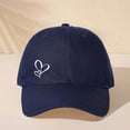 thumbnail image 2 of Caps for Men Double Layer Heart Design Baseball Cap Adjustable Sun Hat for Outdoor Activities and Daily Wear, 2 of 3