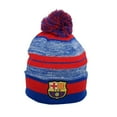 thumbnail image 3 of Icon Sports FC Barcelona Pom Beanie Official Licensed 3-Color Bacelona Design, 3 of 4