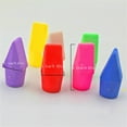 thumbnail image 3 of Mashaouyo ClearanceHome Decor 50 Pack Pencil Erasers Pencil Top Erasers Cap Erasers Eraser Tops Pencil Eraser Toppers Eraser Eraser Pencil Erasers 7 Colors 笔帽橡皮擦 50个 Multi-Color, 3 of 8