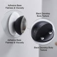 thumbnail image 4 of Door Stoppers, Self Adhesive Floor Door Stops No Drill White Door Stopper for Bottom of Door with Rubber Bumper Wall Protector, Dome Shaped, 4 of 6