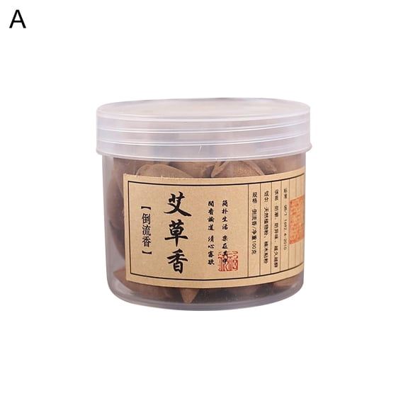 QDJZ 58Pcs/Box Incense Cone Natural Aroma Reflux Plant Spice Chinese Traditional Sandalwood Incense Aromatherapy for Meditation