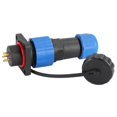 thumbnail image 3 of Enchufe impermeable IP68, conector de alimentación de aviación cuadrado, adaptador de terminal industrial SP165 (250 V, 5 A), 3 of 14