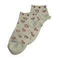 thumbnail image 3 of Tic Tac Toe Girls Heart Sock 31891-XX-Large (WHITE), 3 of 3