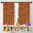 thumbnail image 5 of Blackout Kids Curtains,Halloween Floral Pumpkin Pattern Childrens Insulated Curtains Set Of 2,Bedroom Essentials,Toddler Room Decor 42"x54", 5 of 5