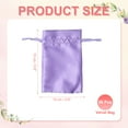 thumbnail image 2 of Uxcell 20 Pack Satin Bags with Drawstrings 4 x 6" Light Purple, 2 of 7