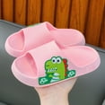 thumbnail image 2 of HCNTES Toddler Children Spring Summer Sandals Soft Sole Non-Slip Slides Water Shoes for Boys Girls Pool Beach Bathroom(L01-Red,3), 2 of 4