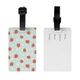 thumbnail image 2 of PAYOHTO Luggage Tags for Suitcases Red Strawberries On Light Blue Floral PVC Lable for Travel Bag, 2 of 7
