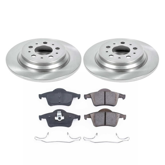 Ultimate Brakes Rear Ceramic Brake Pad and Rotor Kit with Hardware WM81055