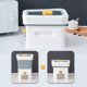 thumbnail image 1 of Dispensador de cereales, almacenamiento de alimentos, dispensador de arroz, automático, plegable, con taza medidora, de comida de gris Baoblaze almacenamiento dispensador de cereales, 1 of 7