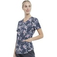 thumbnail image 4 of Cherokee Prints Women Medical Scrubs Top V-Neck Print CK637, 4 of 5