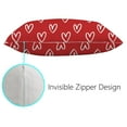 thumbnail image 3 of Valentines Day Pillow Covers Set of 2, Simple Hand Drawn Hearts Pillow Cases for Couch Sofa Living Room Outdoor Hello Valentines Day Home Decorations, 3 of 6
