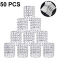 thumbnail image 2 of Anillos para servilletas, anillos para servilletas con diamantes de imitación, adornos de diamantes para arreglos de mesa, recepciones de bodas, cenas o fiestas navideñas, reuniones familiares, 2 of 8