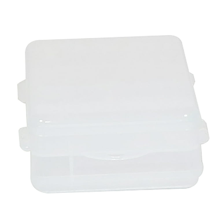 Everything Mary Double Sided Compartment Plastic Bead Storage Box, Clear,  (Single)