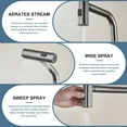 thumbnail image 2 of Single Hole Kitchen Sink Faucet with Pull Down Sprayer, Single Handle, Pull Out Tap, Stainless Steel Tall Kitchen Faucet in Matte Gray, Touch On for Effortless Control and Durability, 2 of 18