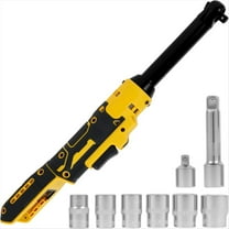 New Arrivals Cordless Ratchet Wrench Set, 3/8In-20V 110Ft Electric Variable Speed with 7 Sockets,Extended Tool