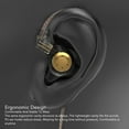 thumbnail image 3 of Écouteurs HiFi, Écouteurs Filaires Professionnels EDX PRO Basses Profondes pour Voyage pour Performance Transparent, Cyan Transparent, Noir Transparent, 3 of 7