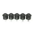 thumbnail image 2 of TOP! 5 Pcs SPST Black Button On/ Round Rocker Switch AC 6A/125V 3A/250V, 2 of 4