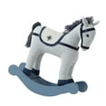 thumbnail image 1 of MERIGLARE Christmas Decoration Rocking Horse Toy Festive Decor 23cmx8x26cm/9"x3"x10.2" Light Gray, 1 of 9