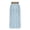 Light Blue., variant on Bixock Women's High Waisted Maxi Skirts,A-line Casual Skirt with Pocket,Fashion Solid Color Elastic Waist Linen Flared with Pockets Belt Ankle-Length