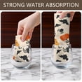 thumbnail image 4 of 2 Pcs Funny Kitchen Towels,Halloween Pumpkins Bats and Spiders Microfiber Dish Towels,Kitchen Tea Towels,Kitchen Towel Set (18" X 26"), 4 of 7