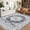 Blue Grey, variant on GlowSol 8'x10' Area Rug Vintage Boho Rug Floral Bedroom Rug Non Shedding Stain Resistant Carpet for Dining Room Home Office, Blue Grey