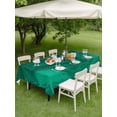 thumbnail image 4 of Outdoor Tablecloth with Umbrella Hole for Patio/Picnic/Party/Camping, Green Marble Waterproof Table Cloth Rectangle Table Cover Washable, Modern Farmhouse Gradient Abstract Fluid Art (60"x 102"), 4 of 8