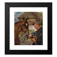 thumbnail image 2 of Wojciech Kossak 12x14 Black Modern Framed Museum Art Print Titled - Uhlan at a Horse (1925-1930), 2 of 5