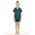 thumbnail image 2 of BOOMNY Child Girls Pajamas Sets 2 Peice Soft Short Sleeve Buttons Sleepwear Tops Shorts Pjs Set for Kids Cozy Loungewear Homewear, 2 of 4