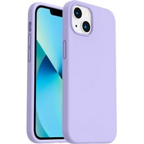Shockproof Liquid Silicone Designed for iPhone 13 Case Gel Rubber Full Body Protection Anti-Shock Cover Case Drop Protection 6.1inch-Light Purple
