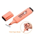 thumbnail image 4 of Unique Bargains Highlighter, Broad Point, Orange, 4 Count, 4 Pack, 4 of 6