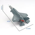 thumbnail image 3 of Cre-Heaven F35 Stealth Fighter Airplane Model for Kids Toys Mlitary Gifts, 3 of 7