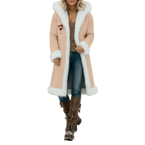 Christmas Cardigan for Women Winter Hooded Cardigan Cozy Holiday Warmth With For Outdoor Comfort And Style Ideal For The Season's Festive And Everyday