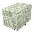 thumbnail image 1 of Asparagus Dog Crate Cover, Natural Vegetables Greenery Organic Garden Items Repetition, Easy to Use Pet Kennel Cover Small Dogs Puppies Kittens, 7 Sizes, Coconut Apple Green, by Ambesonne, 1 of 1
