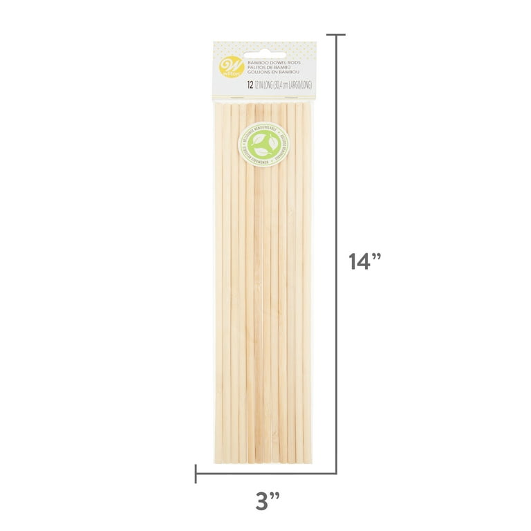 Bamboo Dowel Rods 12 inches