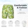 thumbnail image 5 of Lsque Mens Swim Trunks Kiwi Lemon Pattern - Bathing Suit Compression Liner - Beach Swim Shorts Swimwear - (S-3XL) - Stretch Quick Dry -XX-Large, 5 of 9