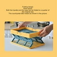 thumbnail image 3 of Reusable Plastic Grocery Shopping Baskets, Foldable Storage Crates With Handles For Kitchen Pantry Bathroom, 3 of 8